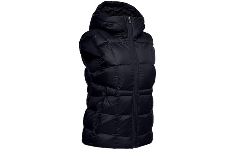 Under Armour Down Vests Women s Black Hooded Non Detachable Moderate Urban Techwear 1342815-001 S