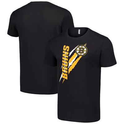 Boston Bruins Starter Color Scratch TShirt Comfortable Breathable Summer Stadium Authentic Stack Name  Number Fashion TShirt