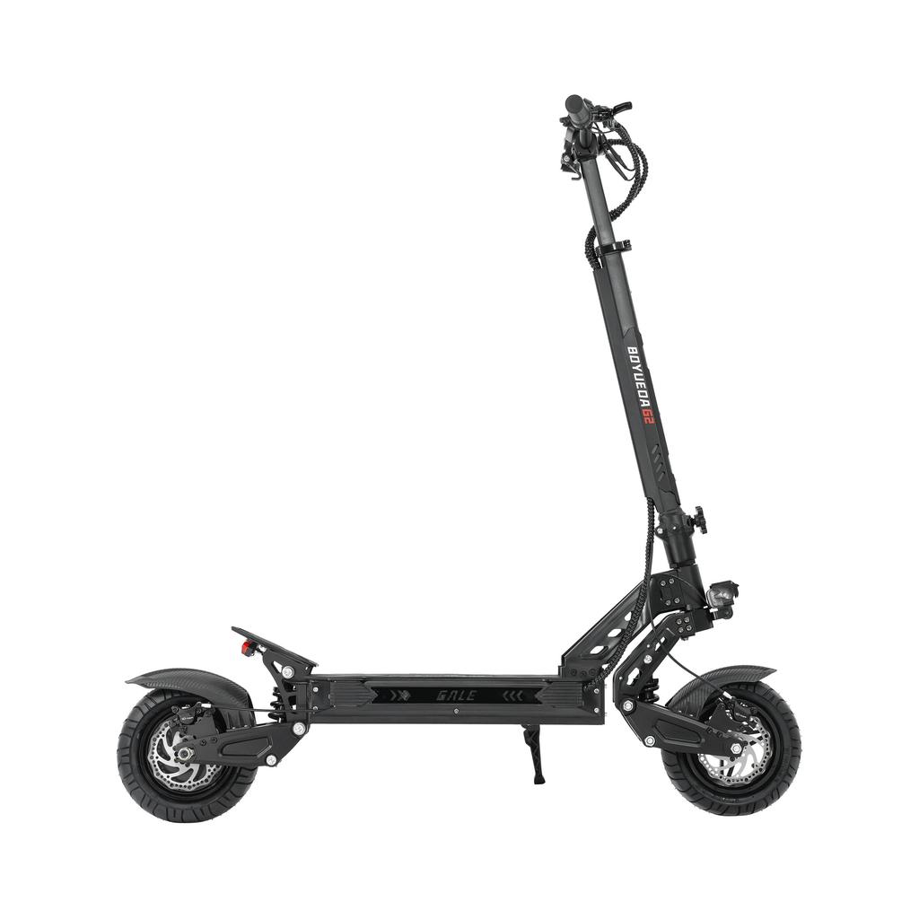 BOYUEDA G2 10"foldable electric off-road scooter,52V 19Ah battery,supports password and NFC power-on,hydraulic disc brakes,black.