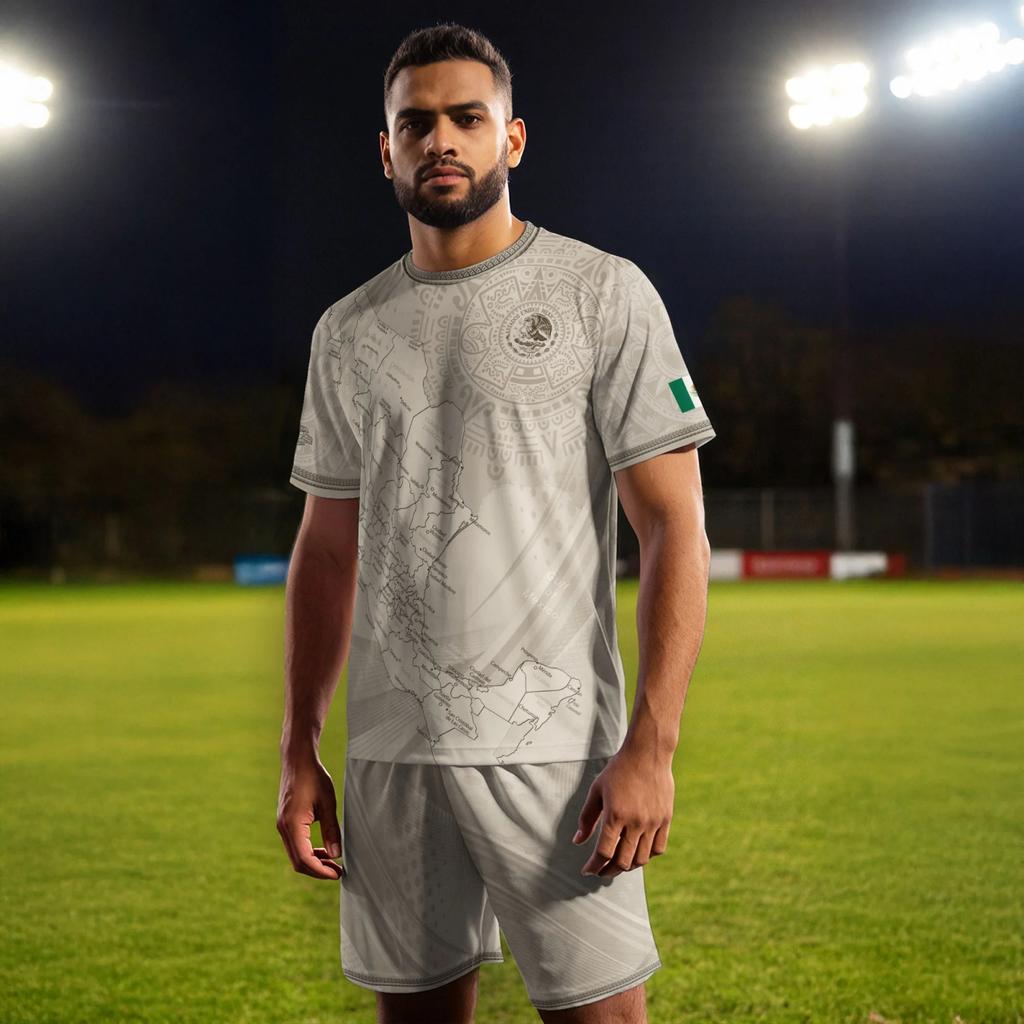 Men's Casual Short Sleeve T-Shirt Mexico Themed Graphic Print Lightweight Breathable Athletic Top