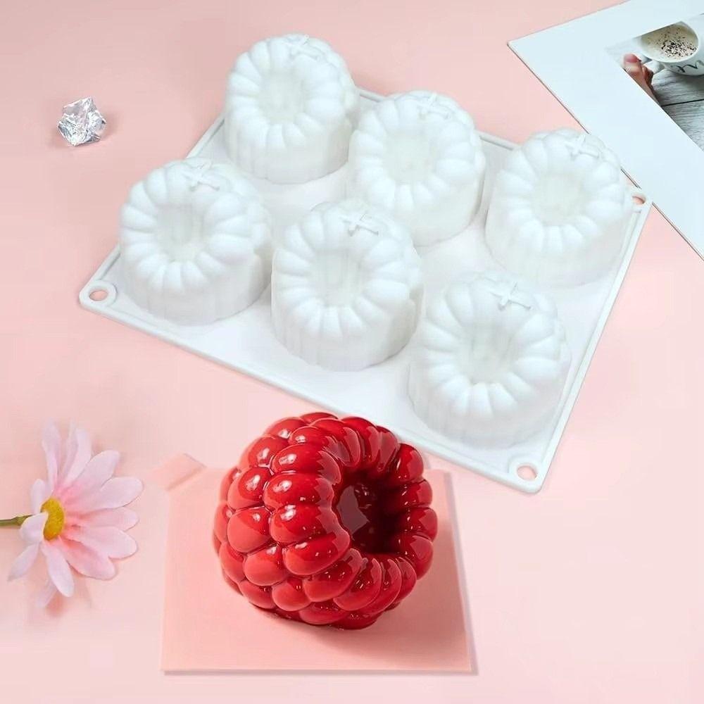 Silicone Pear Peach Cake Mold Non-toxic Mousse Cake Molds Jelly Pudding Mold  Household