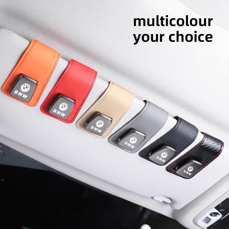 Car Sunglasses Clip Sun Visor Glasses Holder Card Ticket Holder For BMW Performance E46 E60 E90 E39 E87 E36 E92 E70 E91 X3 X5 X1 CA0