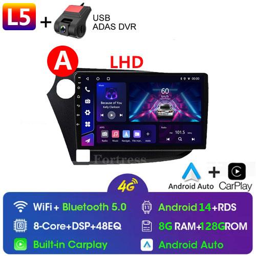 9" Android 14 Car Radio For HONDA INSIGHT 2009 - 2014 Navigation GPS Carplay Multimedia Player Auto Stereo 2din DVD 360 Camera