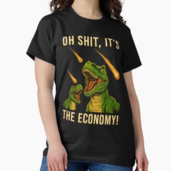 Funny Dinosaur T-Shirt Sarcastic Meme Shirt Gag Gift L