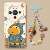 Lulu is suitable for Huawei mate11 mobile phone case, the new 11promax silicone 11 cartoon with lanyard 11 protective case.