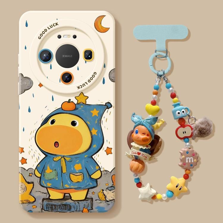 Lulu is suitable for Huawei mate11 mobile phone case, the new 11promax silicone 11 cartoon with lanyard 11 protective case.