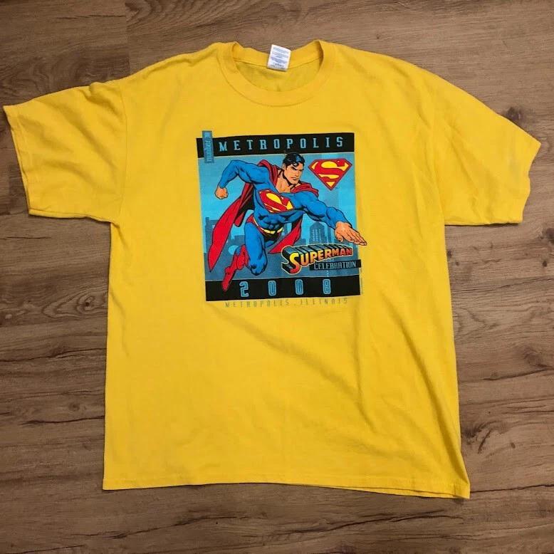 Vintage 2008 30th Superman Celebration Metropolis Illinois T-Shirt Large M