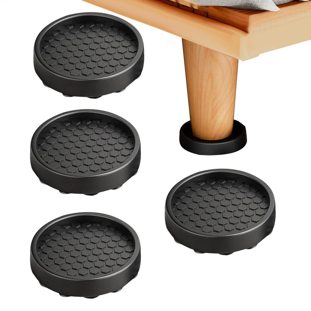 Furniture Floor Protectors 4 Pieces Silicone Caster Cups Stoppers Furniture Sliders For Hardwood Floors For Bed Couch Cabinet