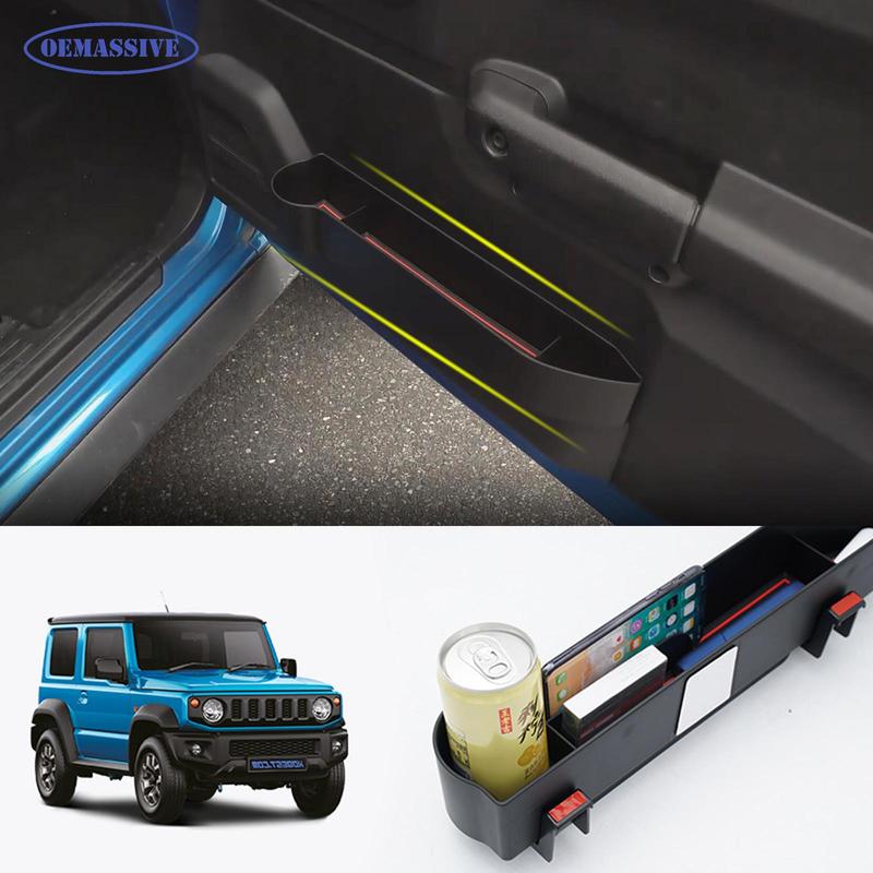 

OEMASSIVE Side Door Storage Box Tray Organizer Phone Cup Drink Holder Car Accessories For Suzuki Jimny JB64 JB74W