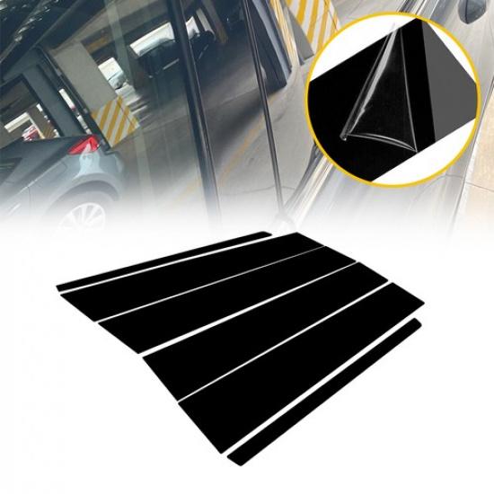 For Ford Explorer 2011-2017 2018 2019 Black Pillar Post Window Door Cover Trim