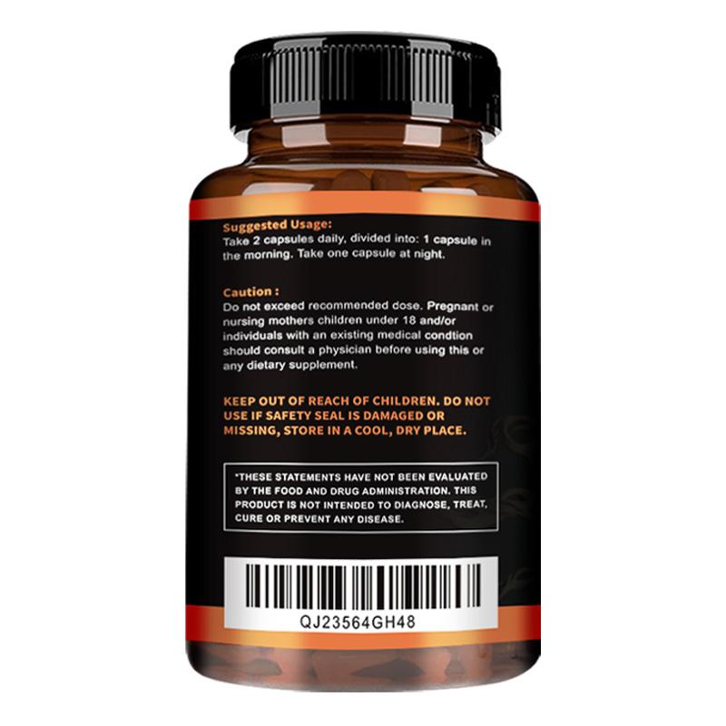 PANAX GINSENG, 120 Vegetarian Capsules, 2800 mg, Relieves Fatigue, Boosts Energy Levels and Muscle Building