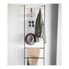 Yamazaki Jitsugyo (Yamazaki) Stand-up Mesh Ladder Hanger Black Approx. W45 x D24 x H160cm Tower Ladder Rack Hanger Rack 4730