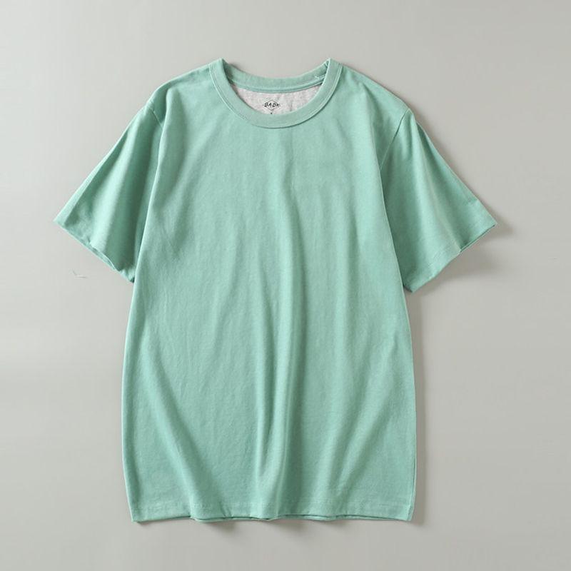 Heavy Foreign Trade Export Tail Goods Cotton Washed Short Sleeve