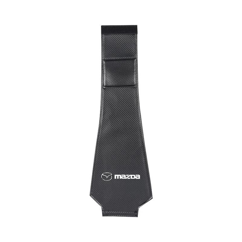 

2025 Hot Carbon Fiber Car Pillowcase Headrest Cover For Mazda CX5 CX3 CX9 MX5 RX8 Axela Demio MS Anti Fouling Decoration Mat Car