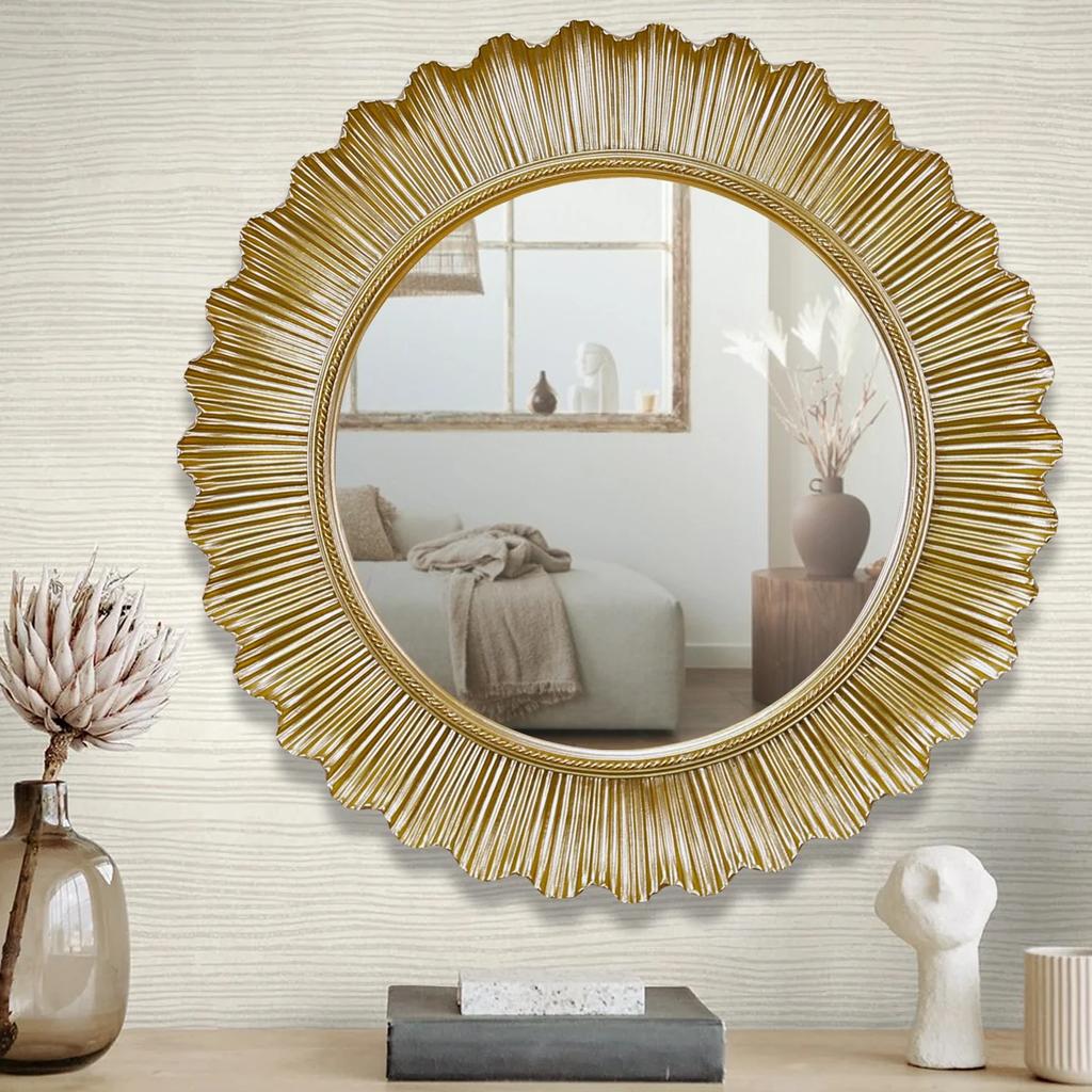 Flashy Wall Mirror In Silver Color