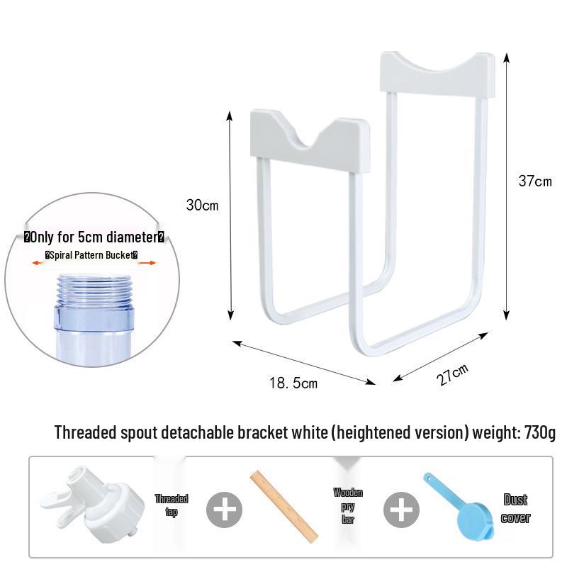 מתקן מים מינרליים פשוט לשולחן ומתלה אחסון