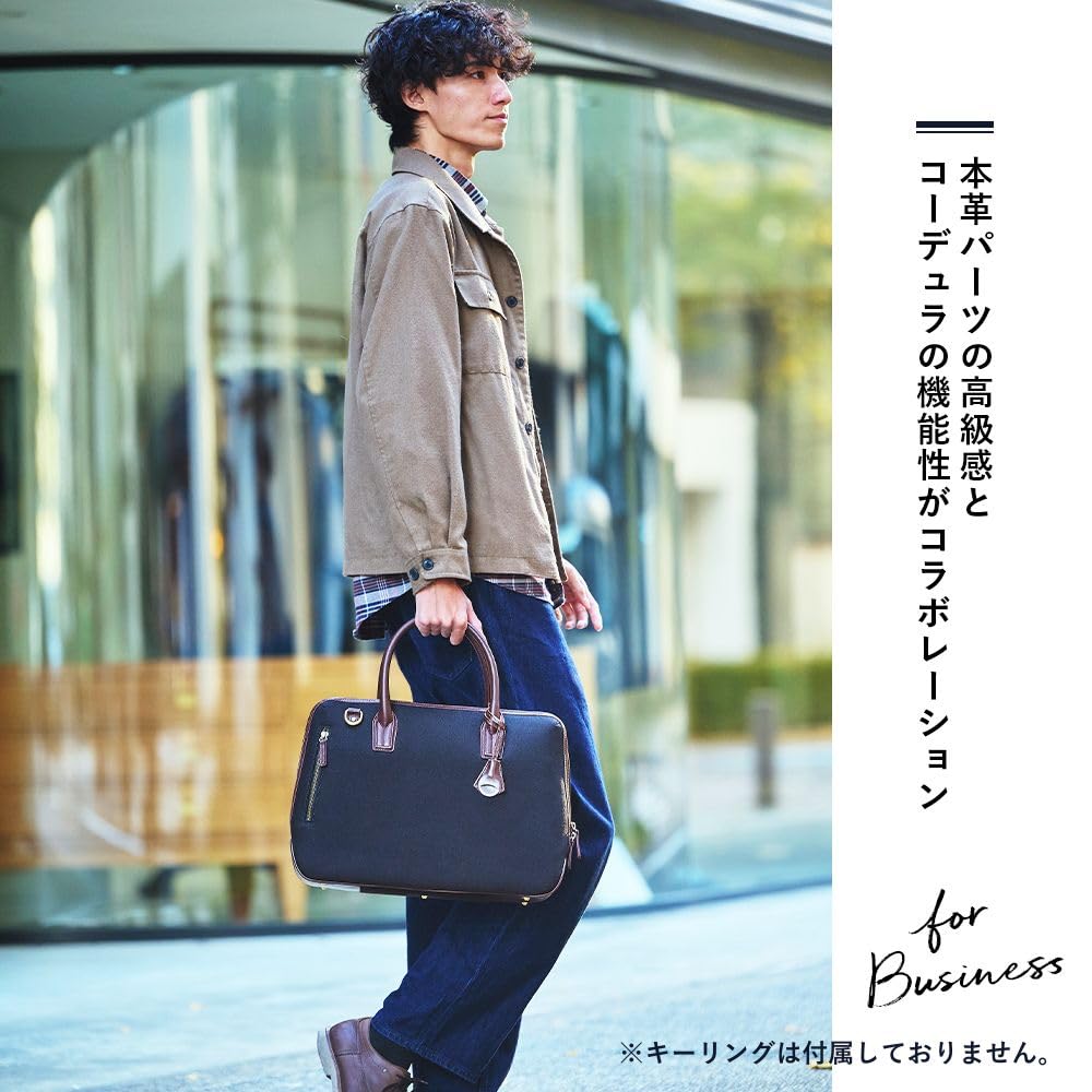 GOLDMEN Business Bag Briefcase Cordura Large Capacity Large Opening B4 PC Holder GA001C [GOLDMEN]