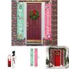 Durable Christmas Porch Sign Banner Flag Xmas Party Home Decor