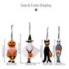 4pcs/set Hanging Halloween Decoration Pendant Pumpkin Black Cat Ghost Skeleton Halloween Home Party Small Pendants