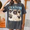 Custom Dog Bootleg Shirt, Personalized Pug Dog Tee, Vintage Pet Photo Shirt, Dog Lover Shirt, Pet Name Tee, Comfort Colors Dog Mom Gift