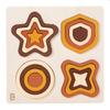 Educational Wooden Geometric Shapes Game Montessori Learning Math Jigsaw Puzzle Board for Kids Sorting Stacking Cognition Toys