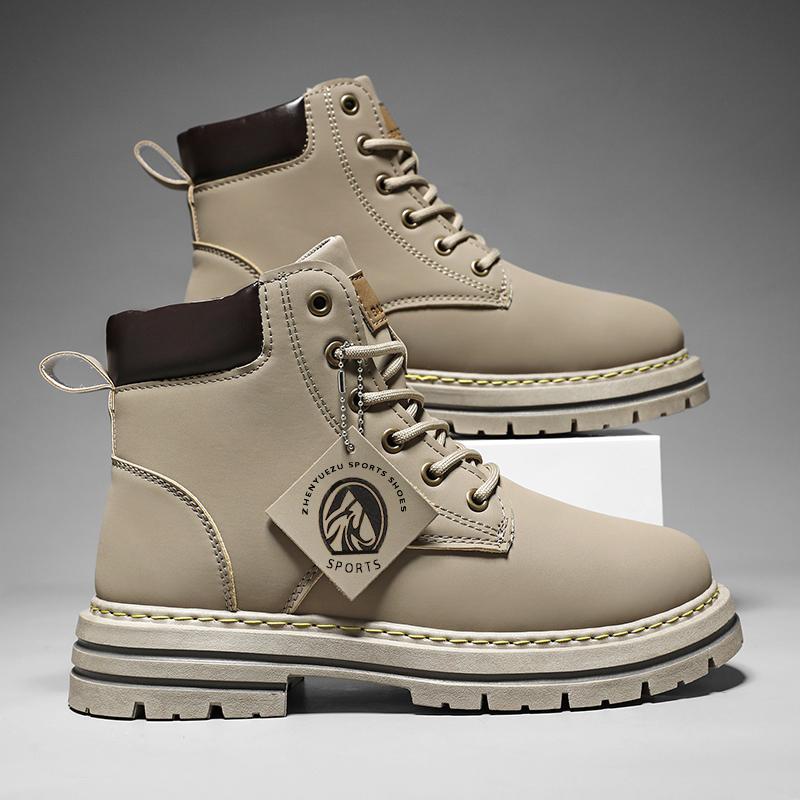 Men s Classical Design Style Fashion Shoes Large-sized British-style Men s Boots and Casual Workwear Shoes Wear-resistant Cosy 39 7189₽