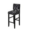 Stretch Bar Stool Covers Stretch Bar Stool Chair Covers, Counter Height Chairs Covers for Kitchen Dining Room Cafe Furniture