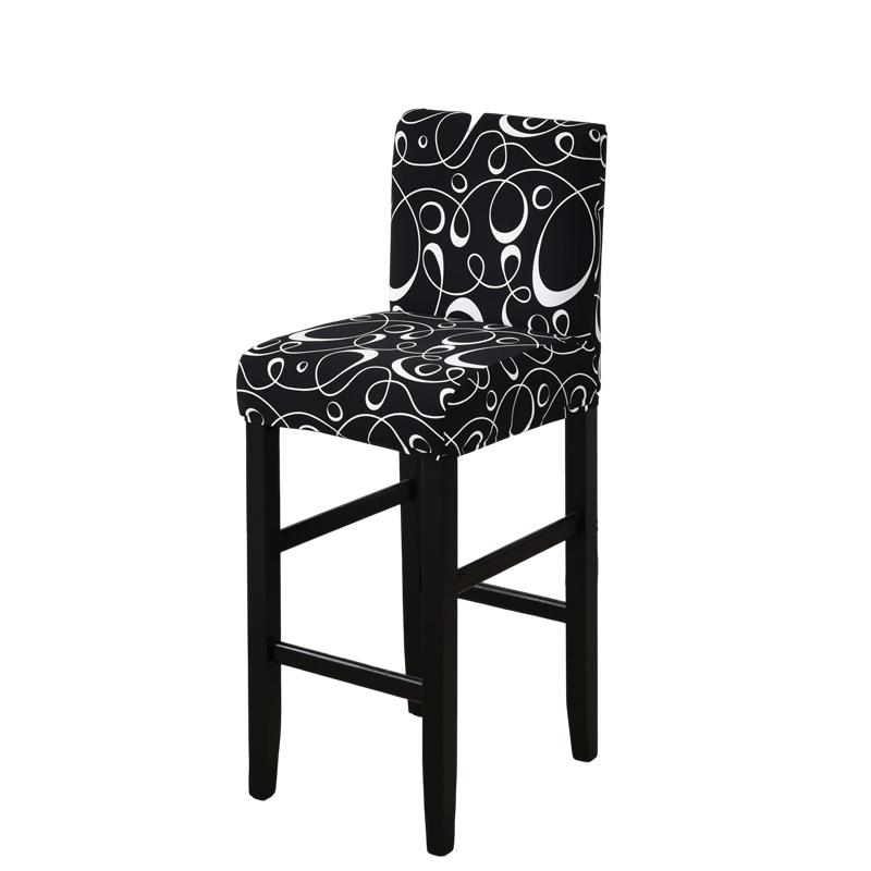 Stretch Bar Stool Covers Stretch Bar Stool Chair Covers, Counter Height Chairs Covers for Kitchen Dining Room Cafe Furniture