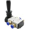 4H210-08 1/4" 2 Position 5 Port Air Manual Valve Pneumatic Control Valve 5/2 Way Hand Lever Operated Control Valve(Only 4H210-08)