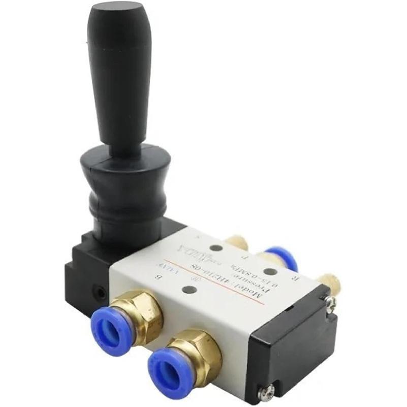 4H210-08 1/4" 2 Position 5 Port Air Manual Valve Pneumatic Control Valve 5/2 Way Hand Lever Operated Control Valve(Only 4H210-08)