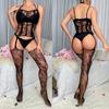 Hot Sexy Fashion Gradient Color Bodystockings Women Sexy Lingerie Fishnet Bodysuit Porn Lace Underwear Erotic Garter Stockings