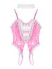 Women Sexy Maid Outfit Bunny Costume Anime Cosplay Suit Teddy Bodysuit Dress Up Party Lingerie Nightwear Pole Dance Show Kawaii
