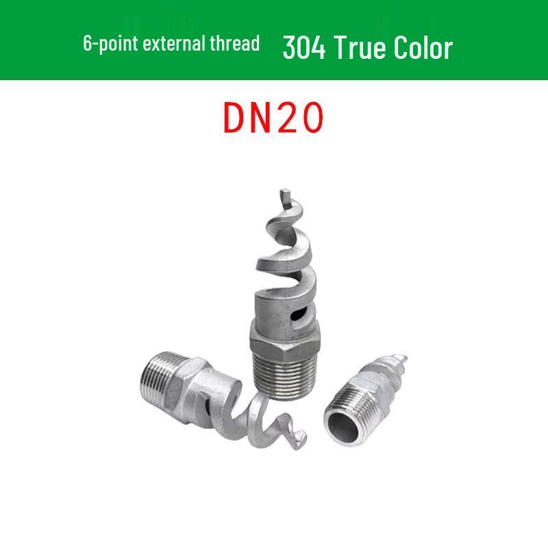 Stainless Steel Anti-Clog Spiral Spray Nozzle for Cooling Tower & Fire Protection