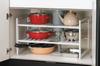 Pearl Metal Arrange-Free Under-Sink Space Rack, 2-Tier Wide, Expandable Type, H-5799