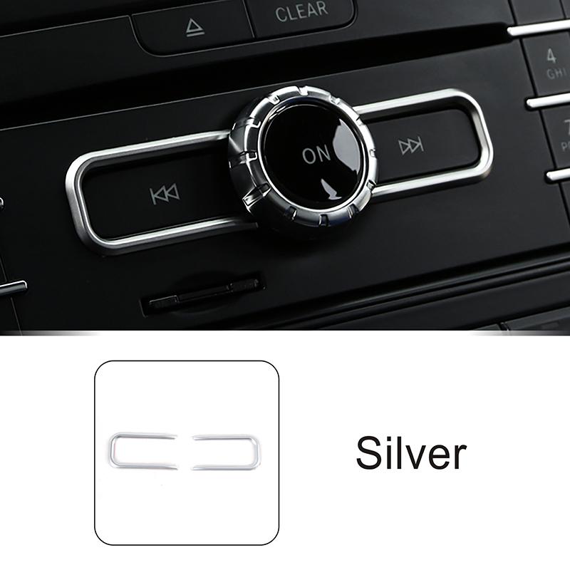 Car Console Middle Control CD Button Frame Trim For Mercedes Benz A Class W176 CLA C117 GLA X156 2013-2018 Interior Accessories