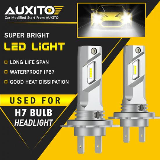 2X H7 LED Headlight Bulbs Conversion Kit High Low Super Bright 6500K White E4 EA