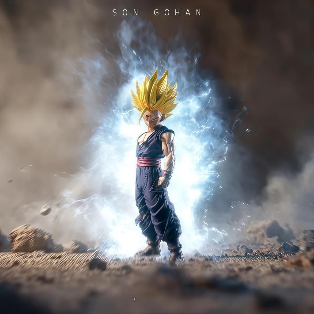 Jt Statue 2% Son Gohan 45Cm Figure Gohan Super Saiyan Dragon Ball Z Pvc Anime Figures Gohan Ssj Collection Mode Hobby Toys Gift