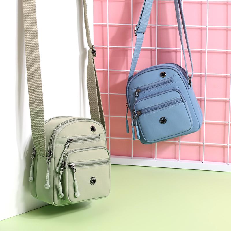 Borsa a tracolla piccola, quadrata, impermeabile, leggera, per cellulare, multistrato, per la mamma