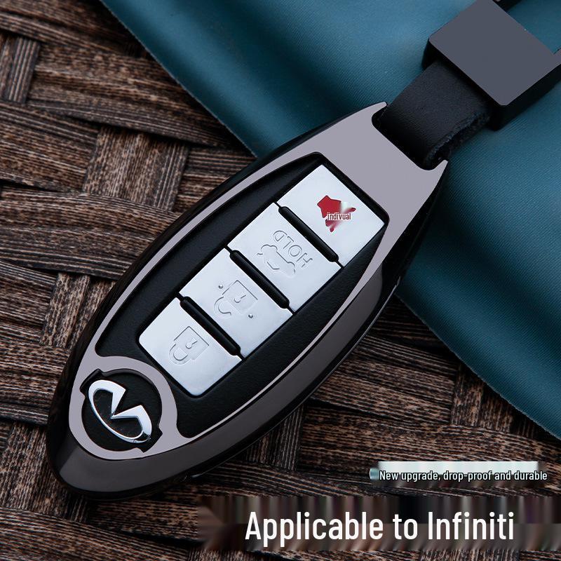 Infiniti QX Series Key Accessories: Fits QX50L (2020), QX60, QX70, QX30 Key Shells and Keychains