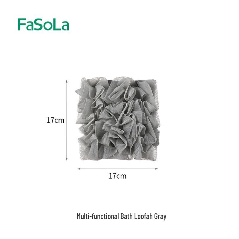 FaSoLa Ultra-Soft Bath Flower Soap Holder & Lathering Net Bag