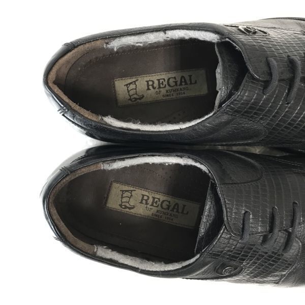 Regal Leather Straight-Toe Goodyear Black 25.0 Business Shoes(USED)