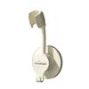 1pcs Non Perforated Showerhead Bracket Sturdy Universal Adjustable Showerhead Base with Hooks Seamless Wall Mounted