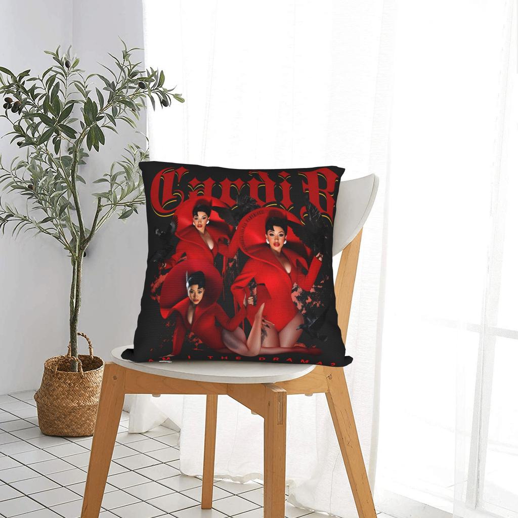 Pillow Case Cardi B Am I The Drama Custom Pillow Cover For Chair Sofa Home Decor Vintage Pillowcases