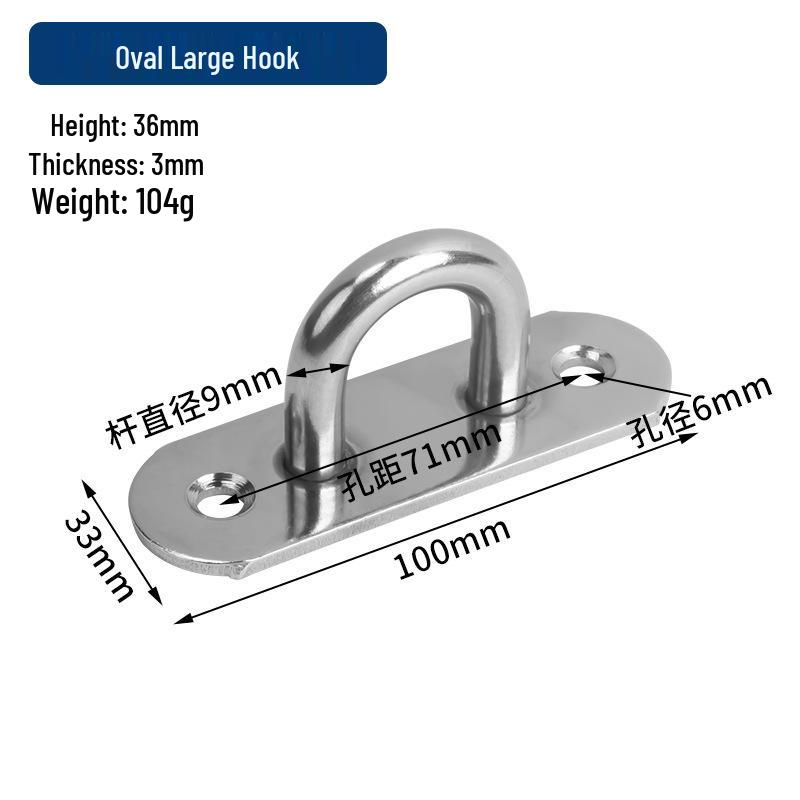 Jinrongda Heavy-Duty Stainless Steel Ceiling Hook for Fans