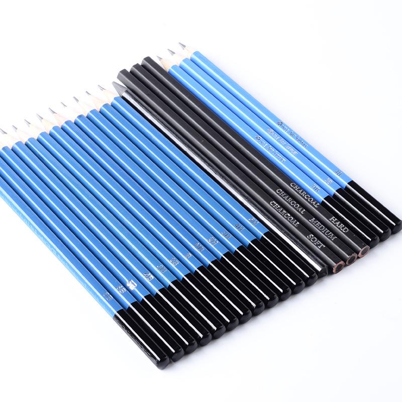 33-Piece Professional Sketching Pencil Set - Art Supplies