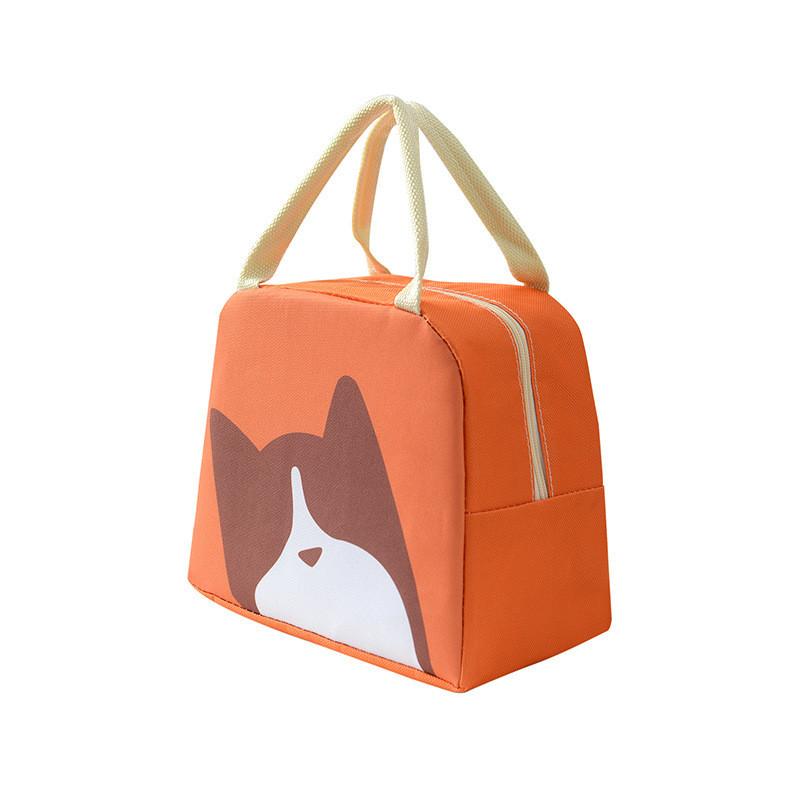 Borsa termica moderna e minimalista per il pranzo per studenti e lavoratori d'ufficio con manico impermeabile