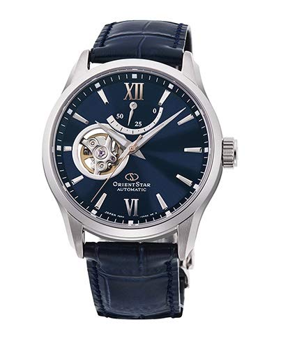 

Orient Star Automatic Semi-Skeleton Navy Leather Watch RE-AT0006L (Japan Model)