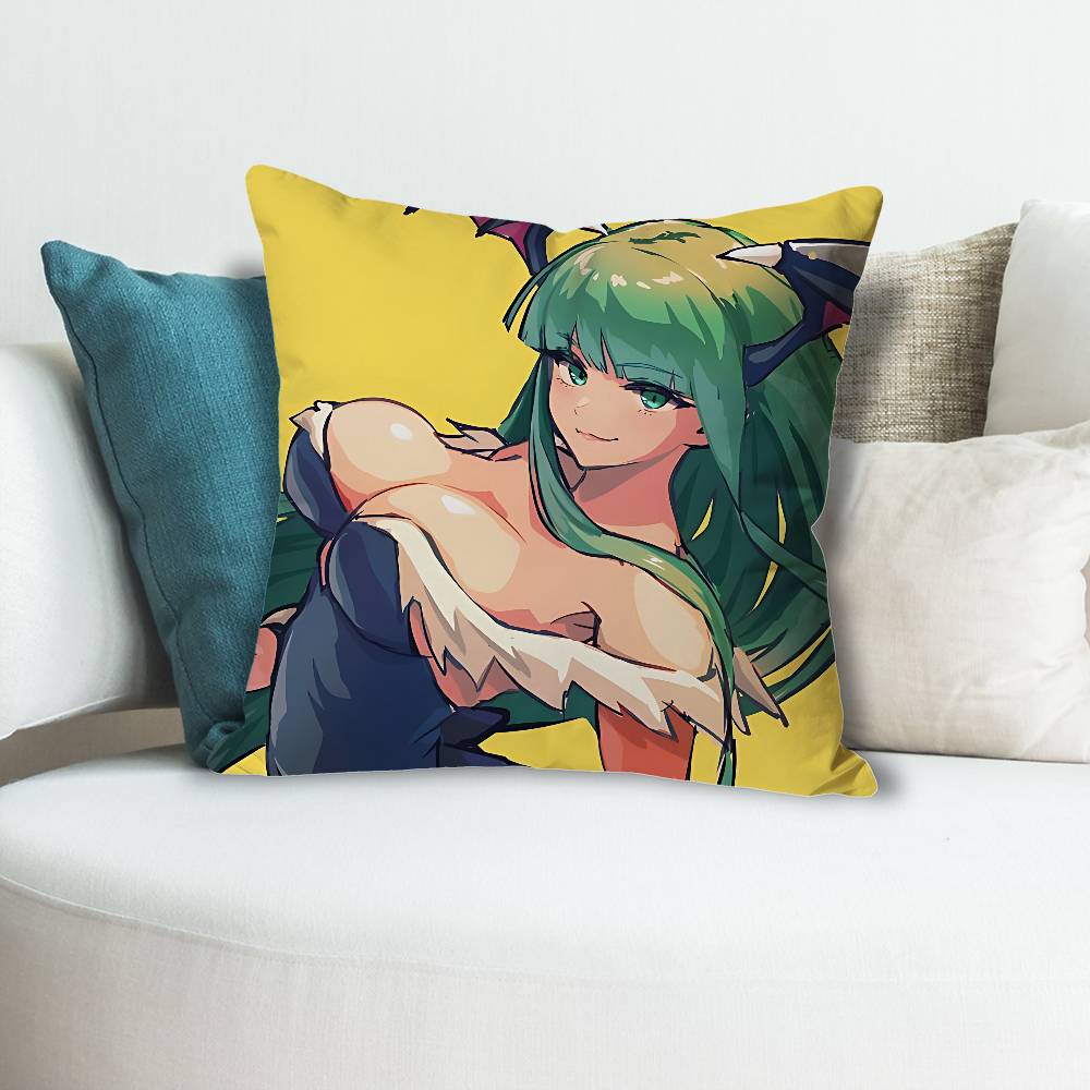 MMorrigan AAenslands Anime Celebrity Merchandise AllMatch Printed Pillow Case Sofa Car Office Room Decoration Protector