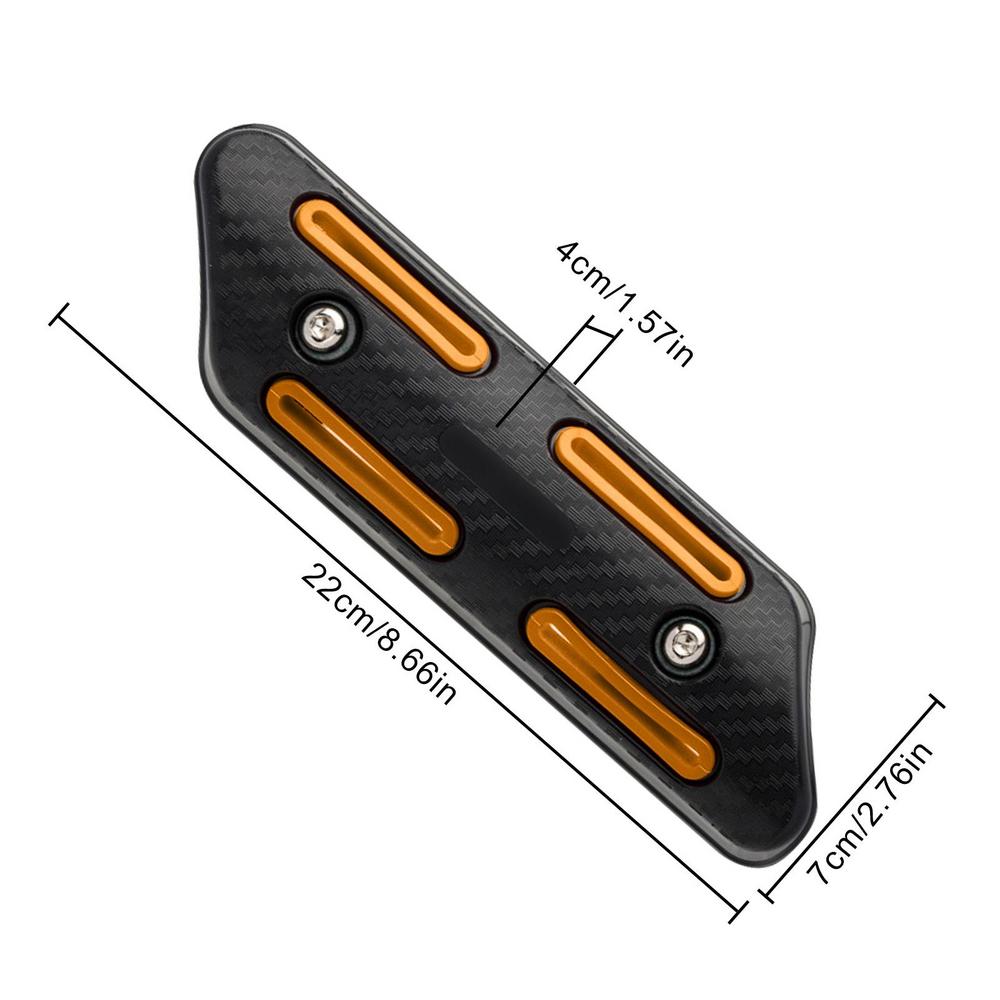 

Универсальная выхлопная труба мотоцикла Теплозащитный кожух глушитель Защитная крышка Аксессуары для мотоциклов для большинства мотоциклов оранжевый