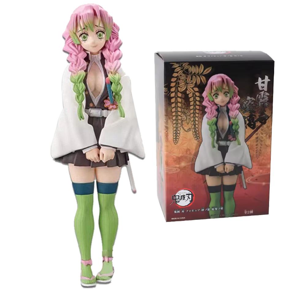 Demon Slayer Anime Action Figures - Kamado Tanjirou Nezuko Zenitsu Inosuke Miniature PVC Collectible Statues for Fans